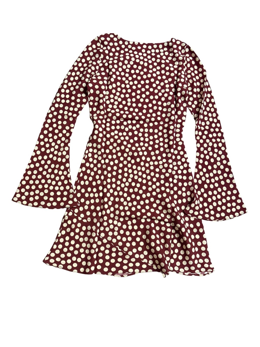 Realisation Par THE BRIGITTE in Plum Polka Dot Dress - BRAND NEW 100% silk - Picture 3 of 8